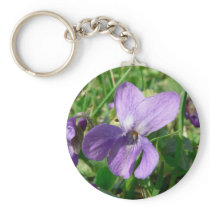 Violet Flower Key Chains