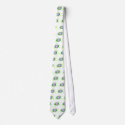 Violet flower sea turtle tie