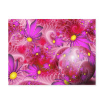 Violet Flower Spring Sphere postcards
