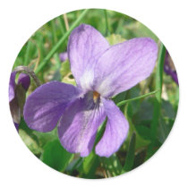 Violet Flower stickers