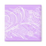 violet flowers magnet