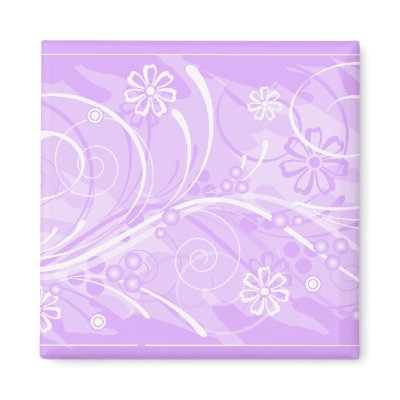 violet flowers magnet by VioDeSign
