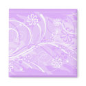 violet flowers magnets
