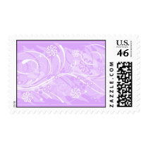 violet flowers postage