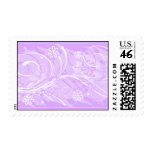 violet flowers postage stamp