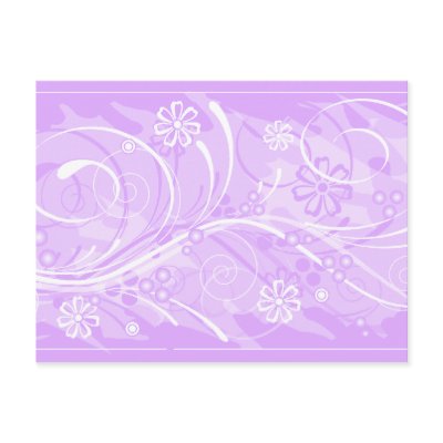 violet flowers postcards by VioDeSign