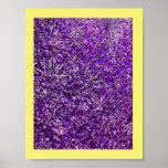 violet flowers poster