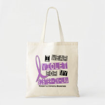 Violet For My Sister-In-Law 37 Hodgkin’s Lymphoma Tote Bags