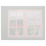 Violet Geraniums In The Window Of A Traditional Ho Letterhead Design