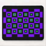 Violet Green Vertigo Mouse Pads