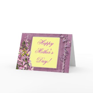 Violet Happy Mother's Day! Card card