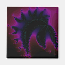 Violet Helmet Fractal Magnet