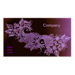violet henna mehndi floral Business Card