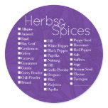 Violet Herbs & Spices Label stickers