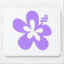 violet hibiscus aloha flower mouse pads
