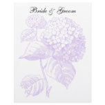 Violet Hydrangea Letterhead Template