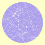 Violet Ice Round Stickers stickers