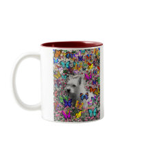 Violet in Butterflies – White Westie Mug