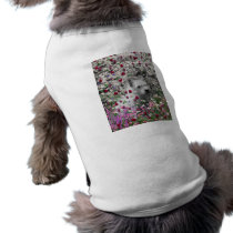 Violet in Flowers – White Westie in Blossoms Dog Tee