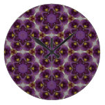 Violet Inspired Pattern Clocks