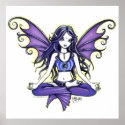 "Violet Lotus" Yoga Faery Poster