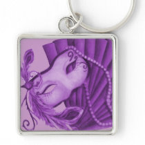 Violet Masquerade Key Chains
