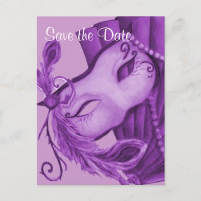 Violet Masquerade Post Cards