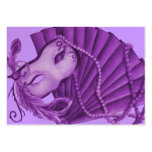 Violet Masquerade Response Card Business Card