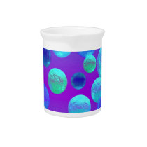 Violet Mist - Cyan and Purple Abstract Light pitchers