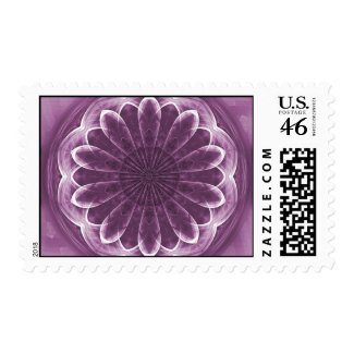 Violet Petals Abstract Postage