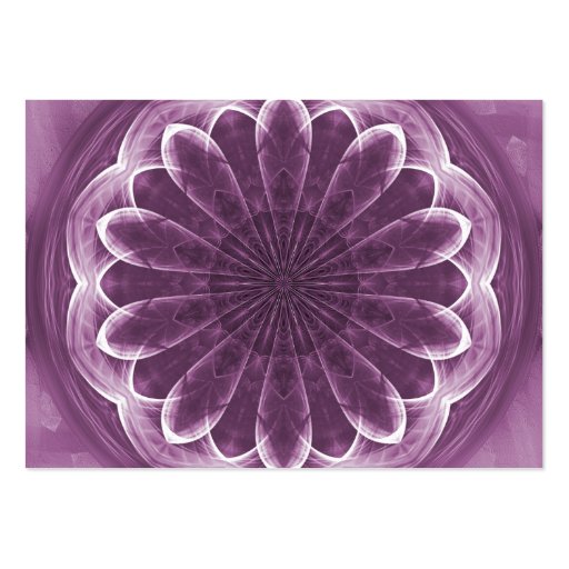 Violet Petals Artwork - Vertical Business Card (back side)