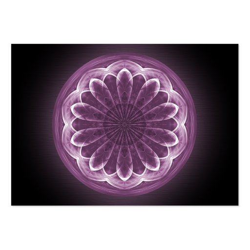 Violet Petals Mandala - Business Card (back side)