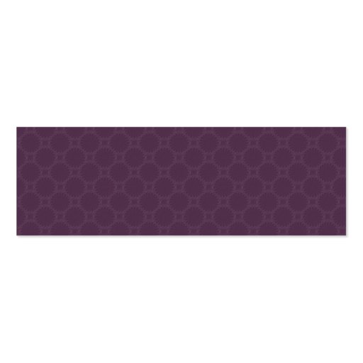 Violet Petals Mandala - Profile Business Card (back side)