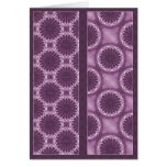 Violet Petals Pattern - BookMark Card