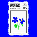Violet postage