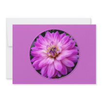 Violet/Purple Dahlia Invitations