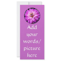 Violet/Purple Dahlia Rack Card
