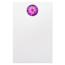 Violet/Purple Dahlia Personalized Stationery