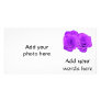 Violet/Purple "Enameled" Roses Photo Card