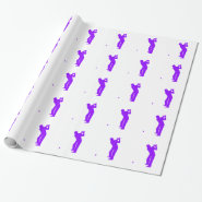 Violet Purple Golf Gift Wrapping Paper