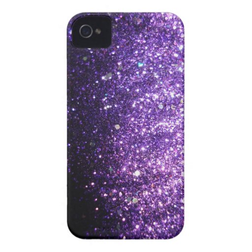 Violet Purple iPhone Sparkle Glitter Case CaseMate iPhone 4 Cases Zazzle