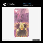 VIolet Purple Pansy iPhone Skin skins