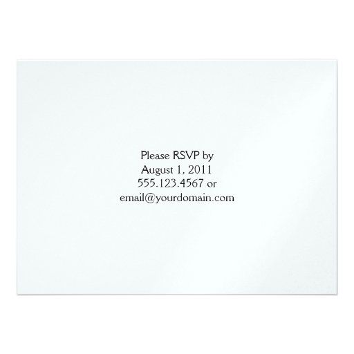 Violet Purple Silver Swirls White Post Wedding Personalized Invite