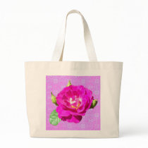 Violet Rose Damask tote bag