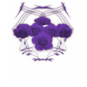 Violet Roses With Tribal Pattern - Pink Shirt