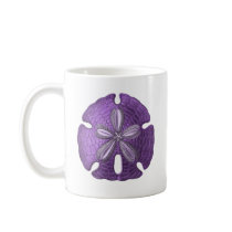 Violet Sand Dollar Coffee Mugs