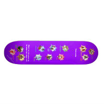 Violet Skateboard w/ Professionals as Cartoons