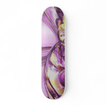Violet Summer Abstract Skateboard V2 by alexanderbutler Violet Summer Abstract Skateboard V2