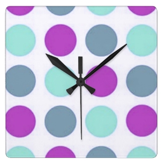 Violet Teal Polkadots