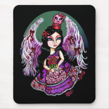Violet Wings Get You Nowhere Gothic Angel Mousepad